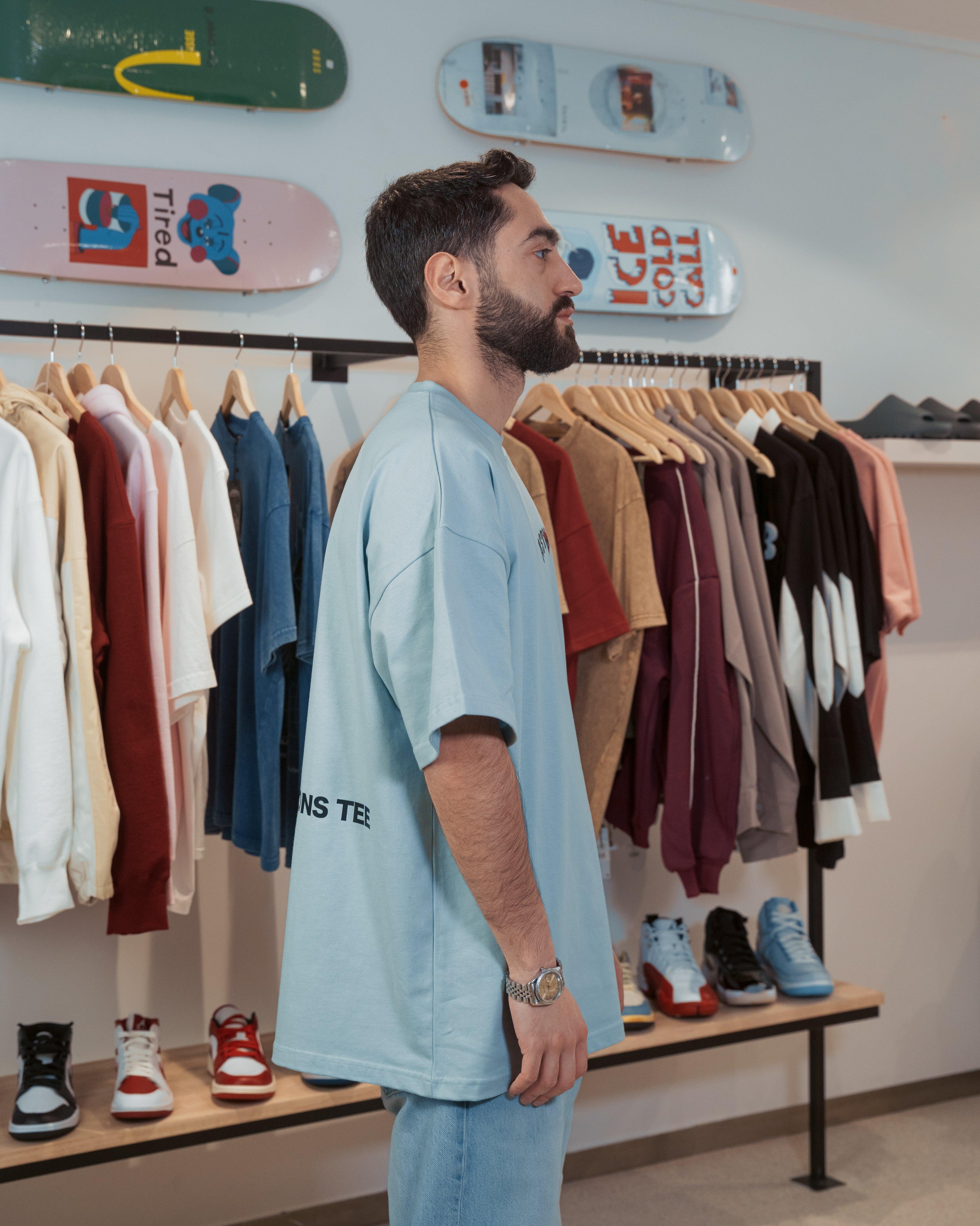 oversized Astravita emotions tee - sky blue - ASTRAVITA