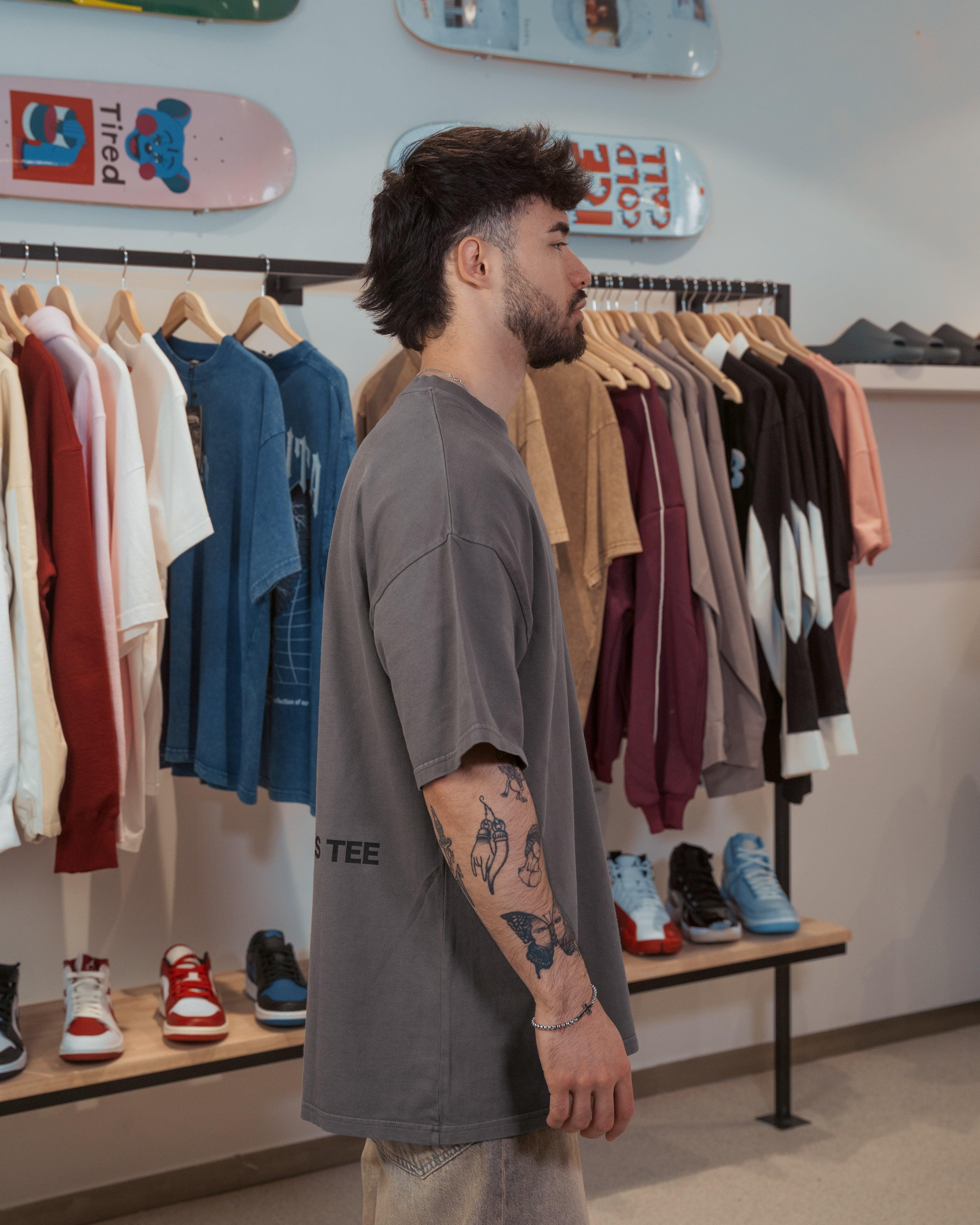 oversized Astravita emotions tee - grey - ASTRAVITA