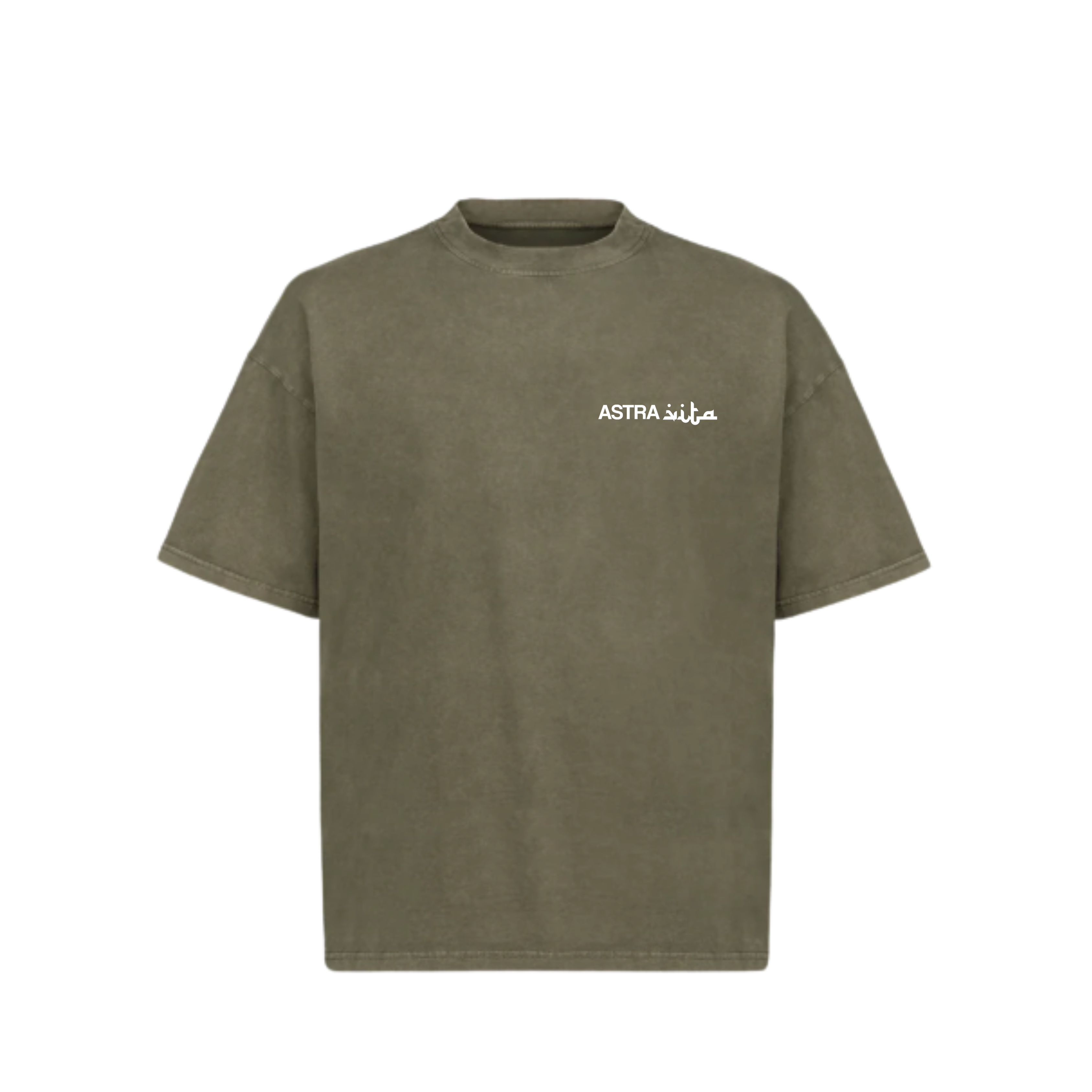DXB olive tee - ASTRAVITA