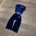 Astravita Velour set - Blue - ASTRAVITA