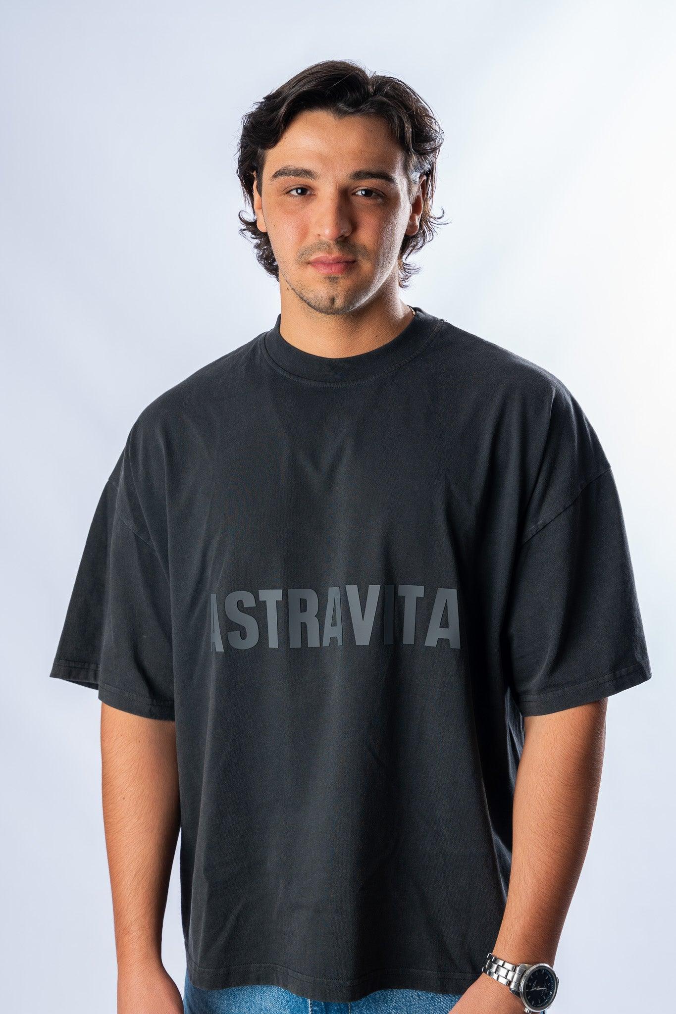shadow veil black signature tee - ASTRAVITA