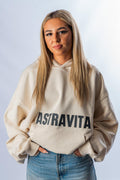 women natural oversized signature hoodie. - ASTRAVITA