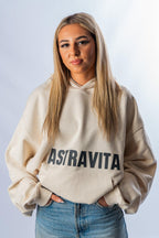 women natural oversized signature hoodie. - ASTRAVITA