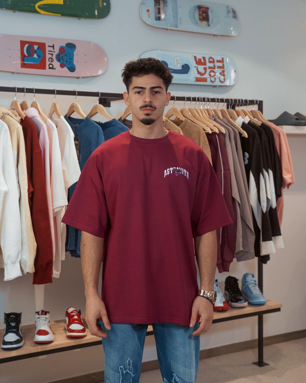oversized Astravita emotions tee - blood - ASTRAVITA
