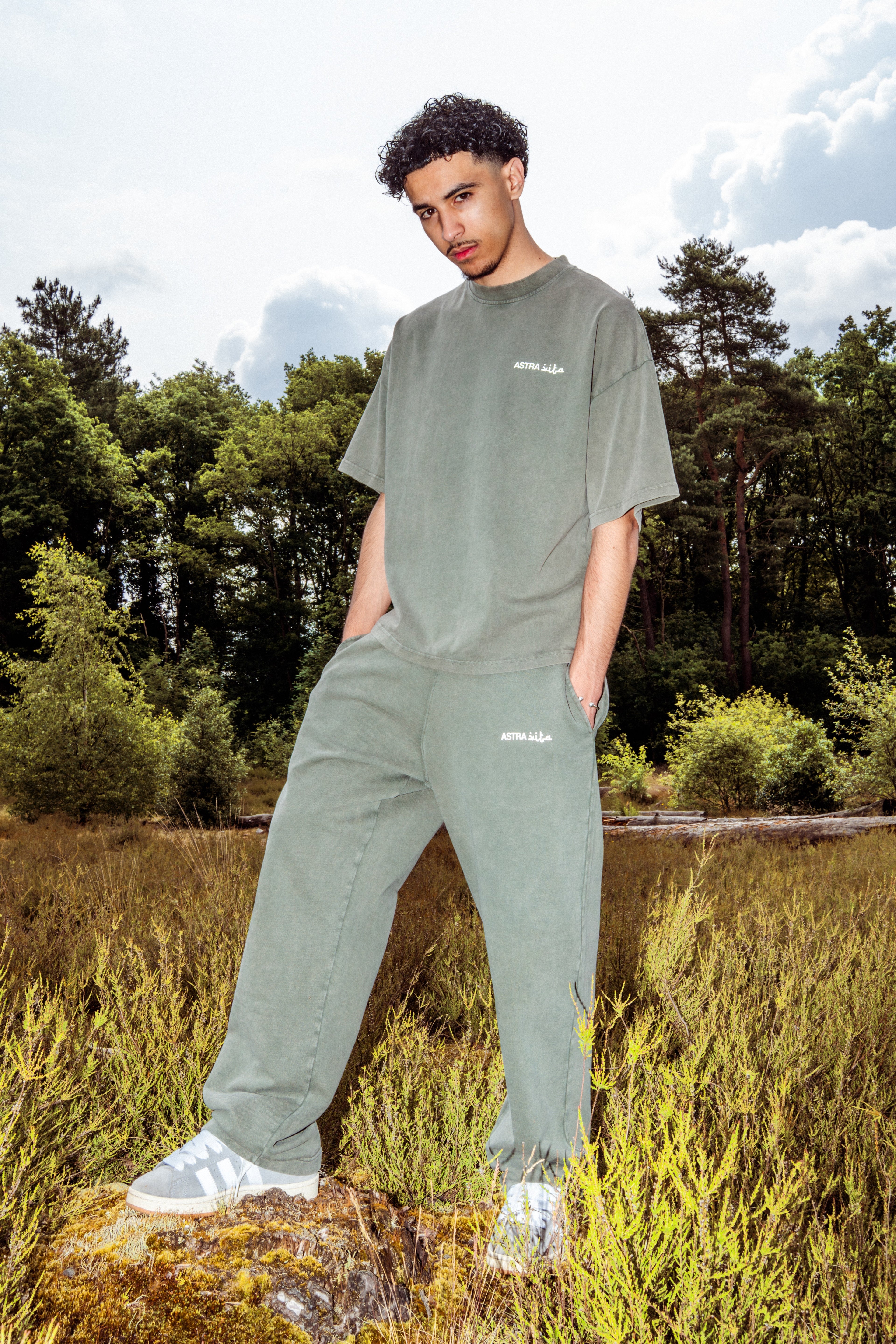 DXB olive joggers - ASTRAVITA