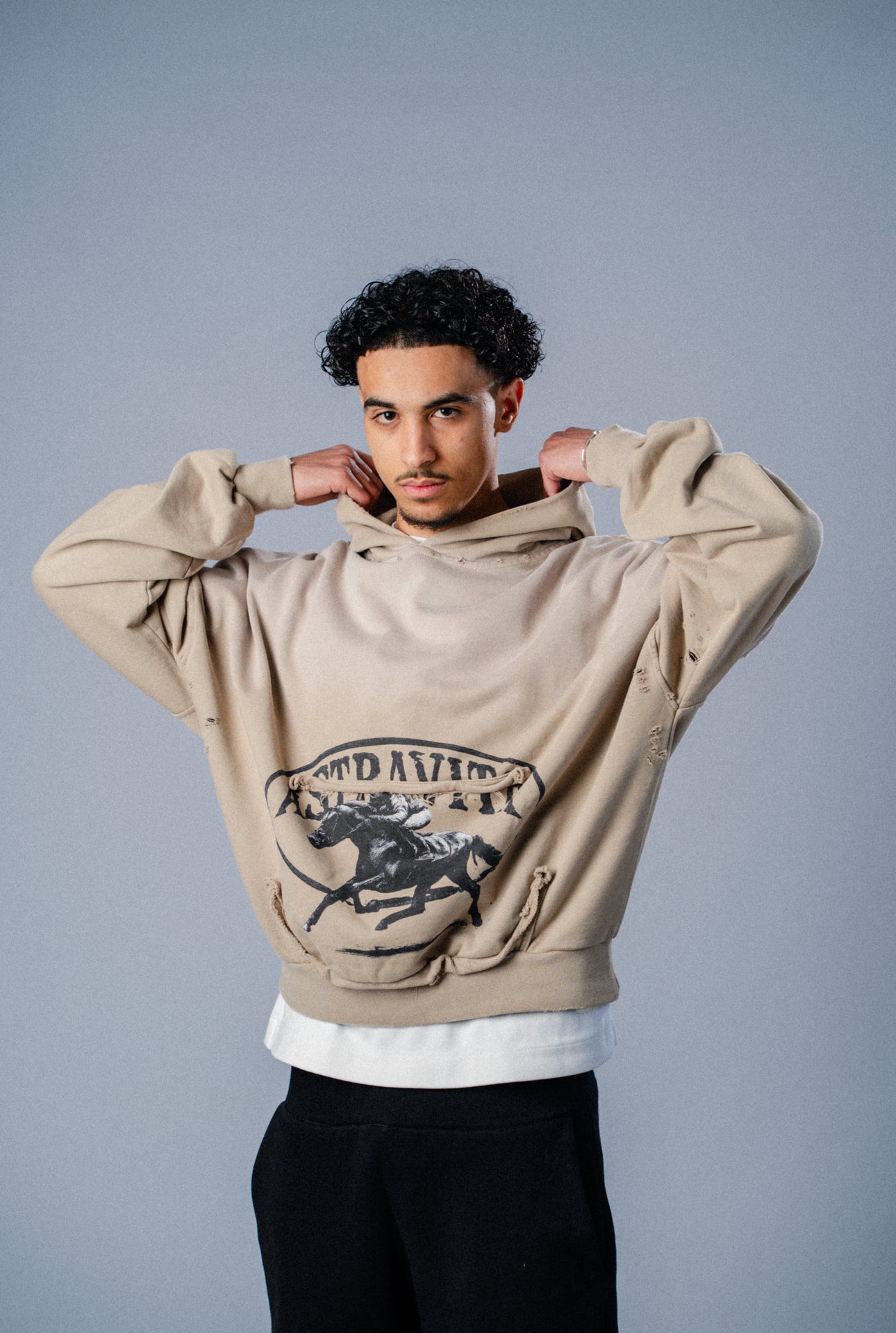 Astravita Studios™ Heritage Distressed Hoodie - ASTRAVITA