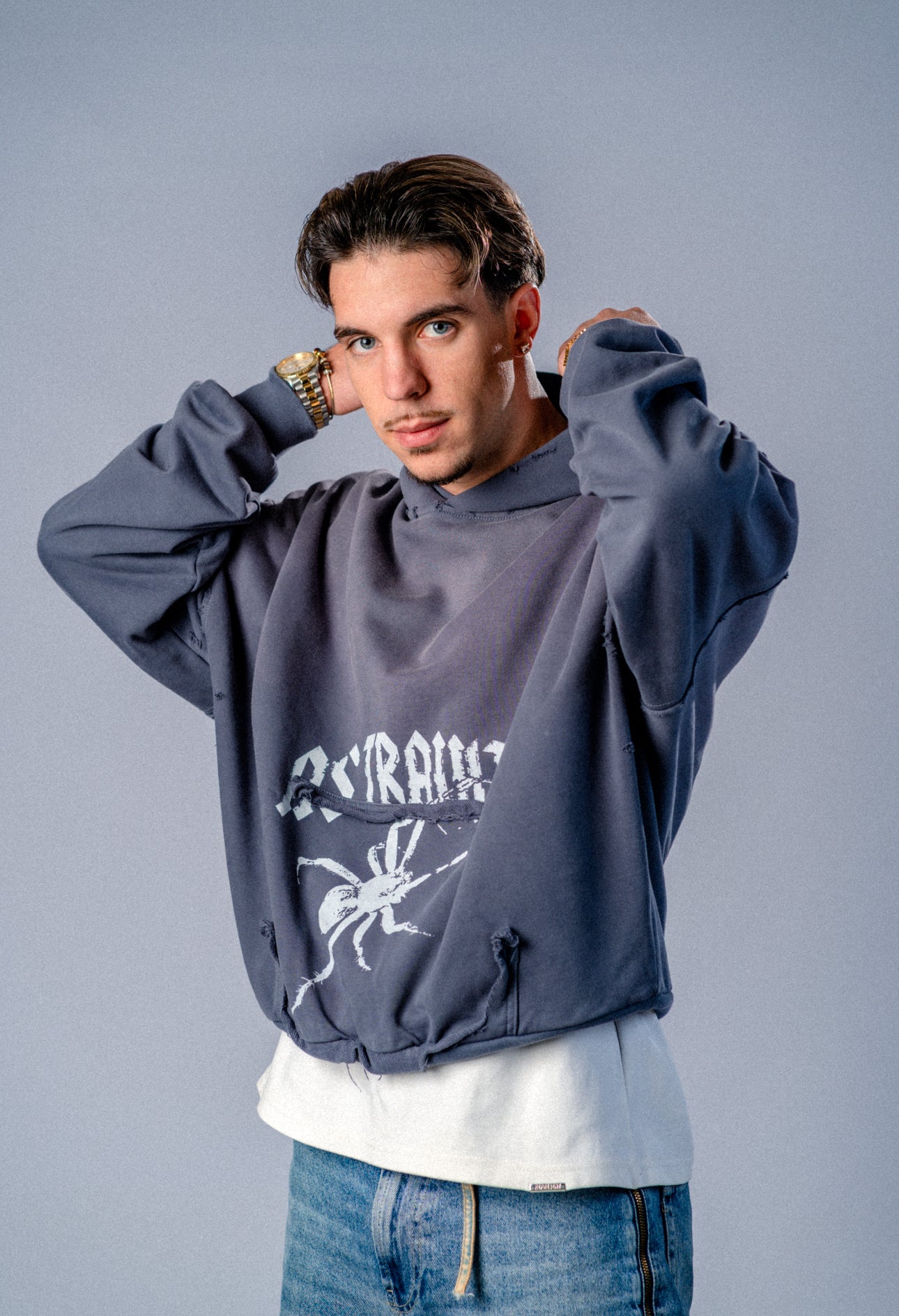 Astravita Studios™ Alternate Heritage Distressed Hoodie - ASTRAVITA