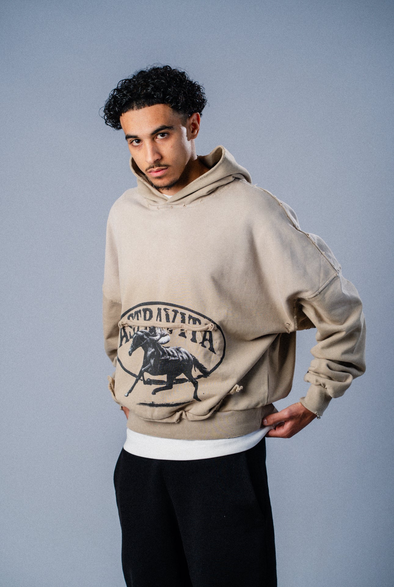 Astravita Studios™ Heritage Distressed Hoodie - ASTRAVITA