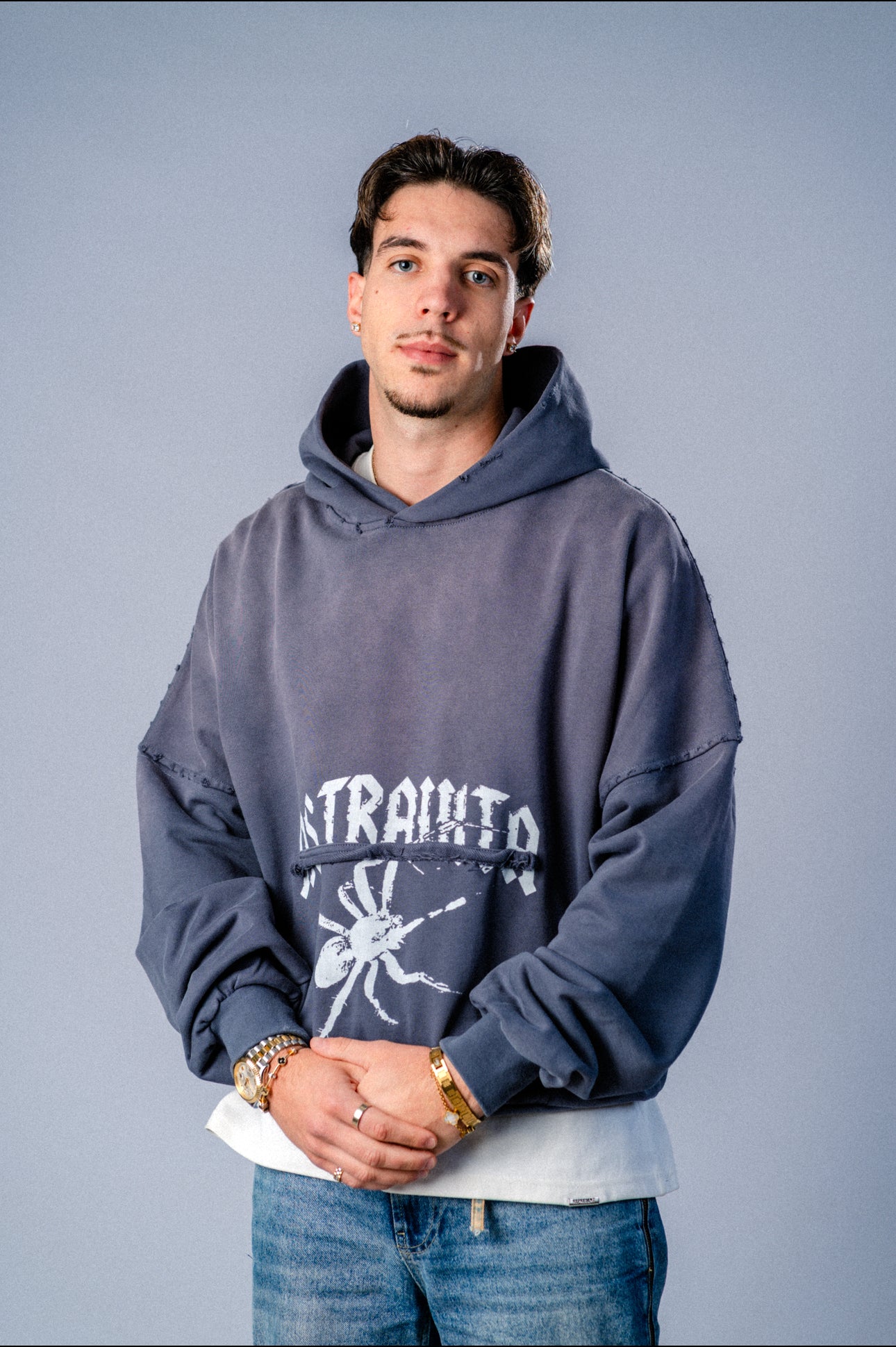 Astravita Studios™ Alternate Heritage Distressed Hoodie - ASTRAVITA