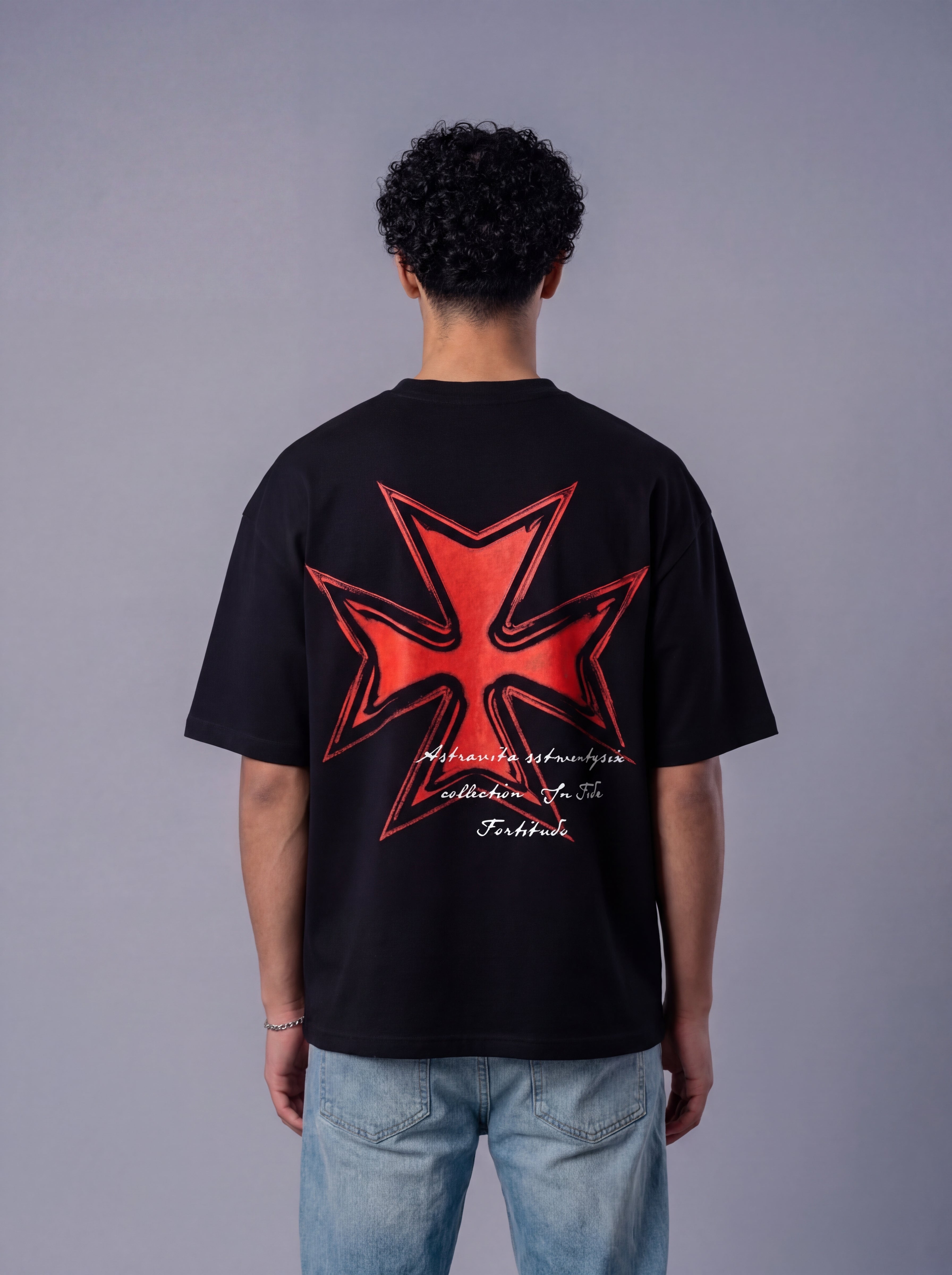 Astravita Cross Tee - Black - ASTRAVITA