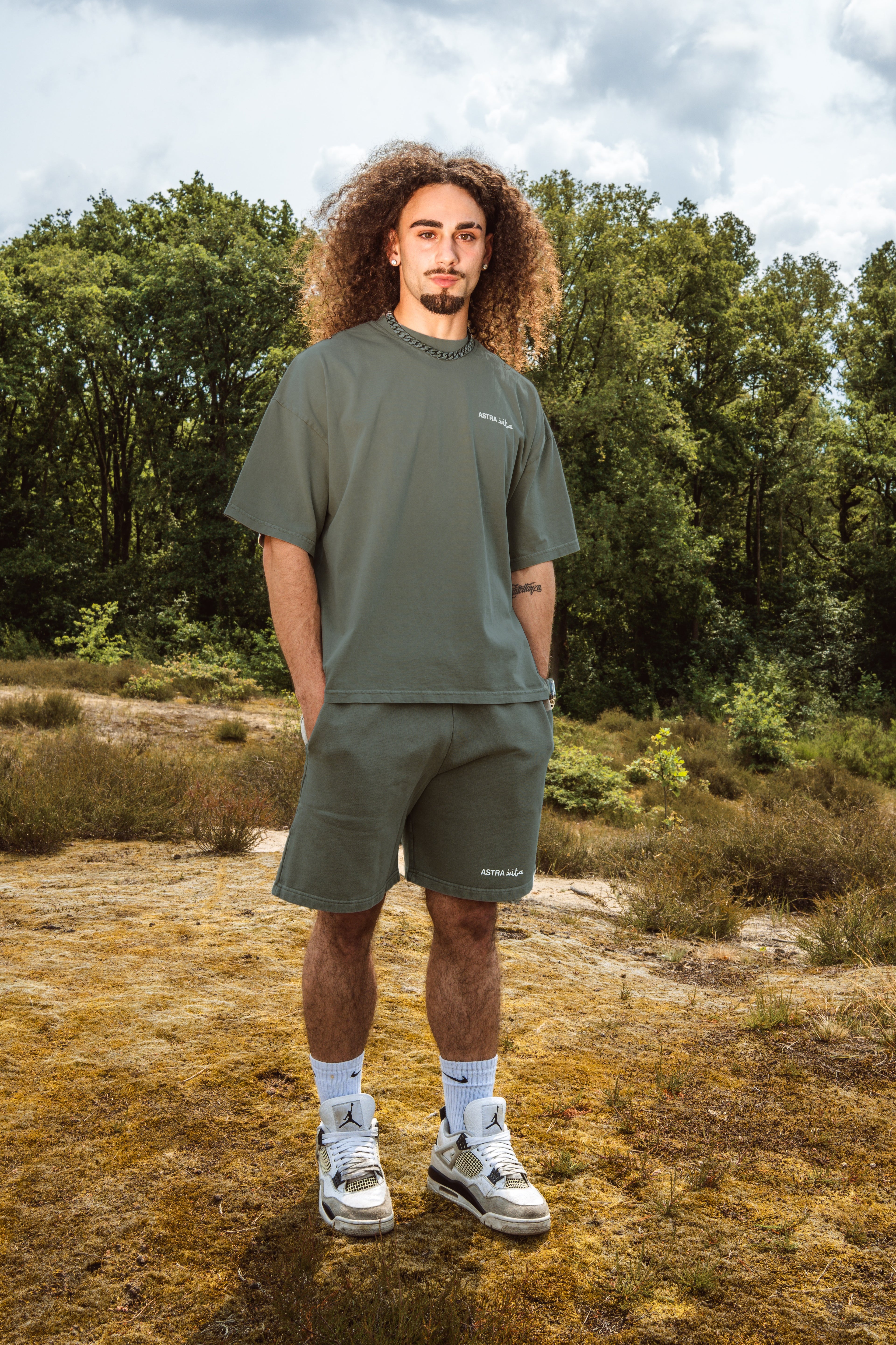 unisex DXB.uae olive summer Set - ASTRAVITA